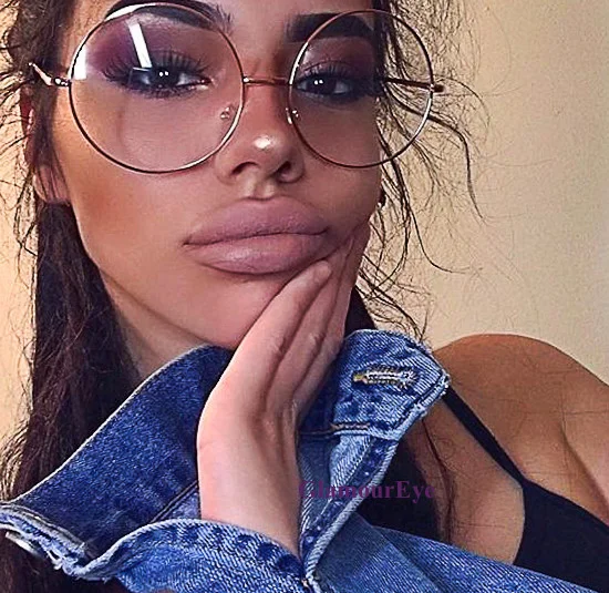 Big BOHO Oversized XXL Large Round Circle Designer Fashion Eyeglasses Frames 033 1
