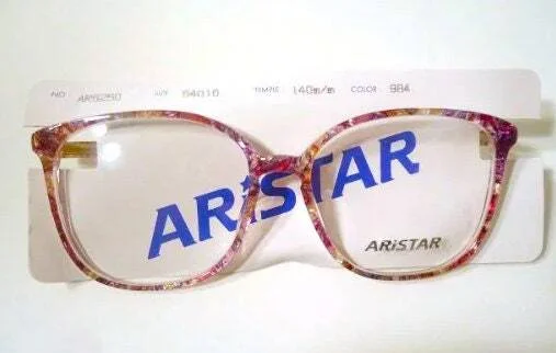 Oversized Eyeglass Frames Aristar AR6250 Violet 984 54-16 140 Lot 31 Large Retro