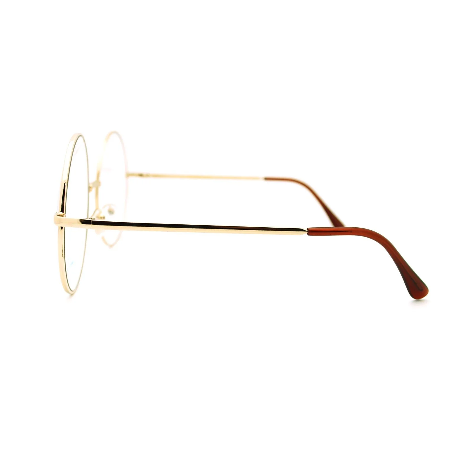Super Oversized Round Circle Frame Clear Lens Glasses UV400 2